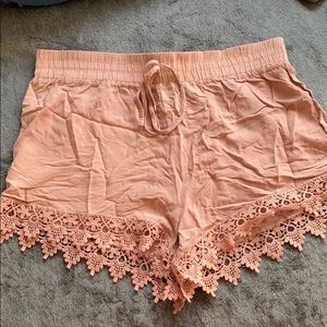 Flowy pink shorts